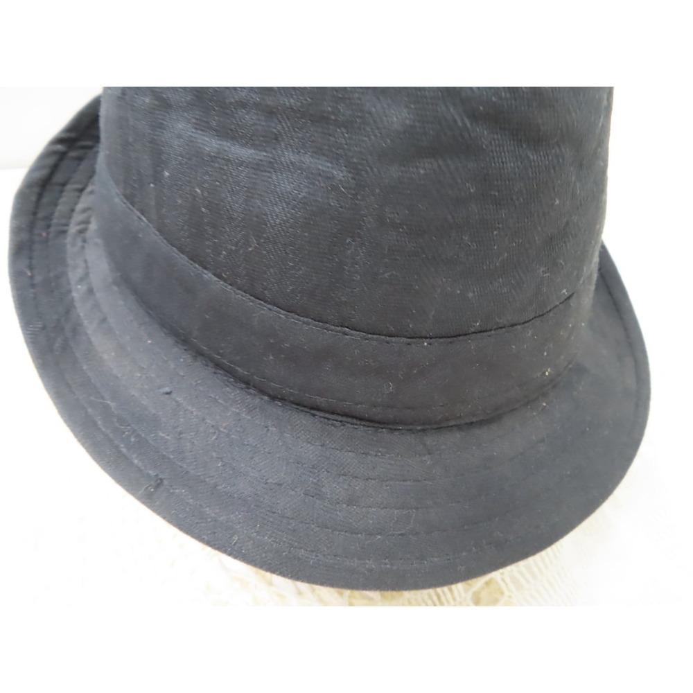 Fedora Hat Mens Sz Small Black Felt Outdoor Casual